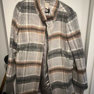 Plaid Loft  Long Coat